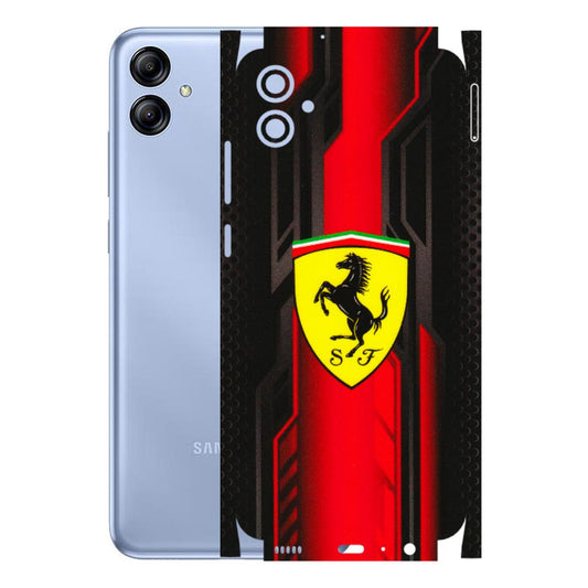 Samsung A/S Series Phone Skins (All Models) - Black Ferrari Logo - 3D Embossed Finish (L-253) Samsung Galaxy A04E