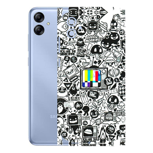 Samsung A/S Series Phone Skins (All Models) - Doodles Positive Art - 3D Embossed Finish (L-263) Samsung Galaxy A04E