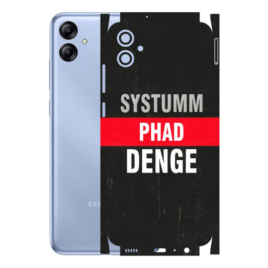 Samsung A/S Series Phone Skins (All Models) - Systumm Phad Denge - 3D Embossed Finish (L-278) Samsung Galaxy A04E