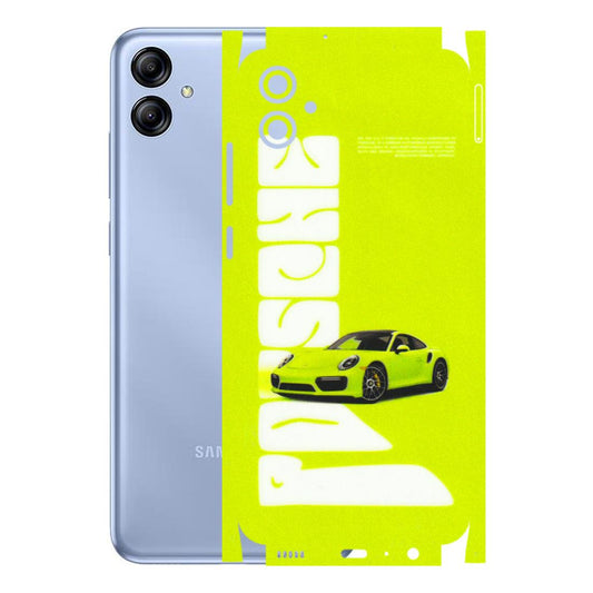 Samsung A/S Series Phone Skins (All Models) - Lime Green Porche - 3D Embossed Finish (L-30) Samsung Galaxy A04E