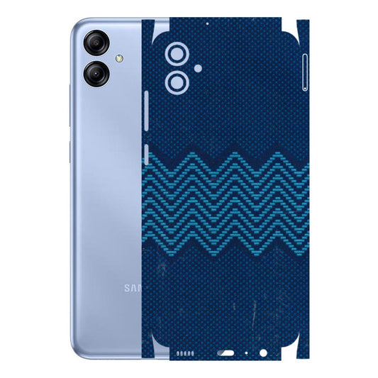 Samsung A/S Series Phone Skins (All Models) - Blue Sober Waves - 3D Embossed Finish (L-306) Samsung Galaxy A04E