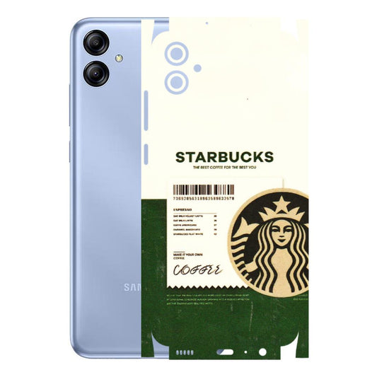 Samsung A/S Series Phone Skins (All Models) - Starbucks Barcode - 3D Embossed Finish (L-308) Samsung Galaxy A04E
