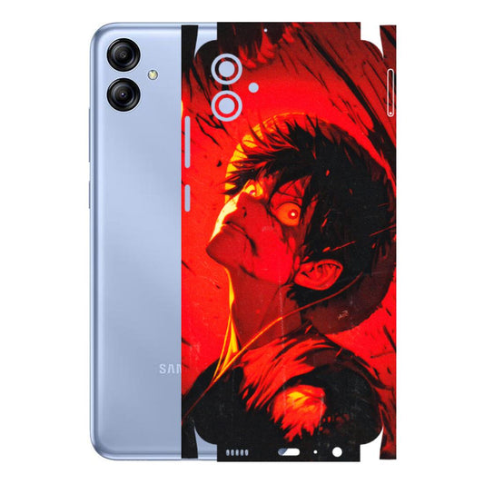 Samsung A/S Series Phone Skins (All Models) - D.Luffy Power Up One Piece Anime - 3D Embossed Finish (L-326) Samsung Galaxy A04E