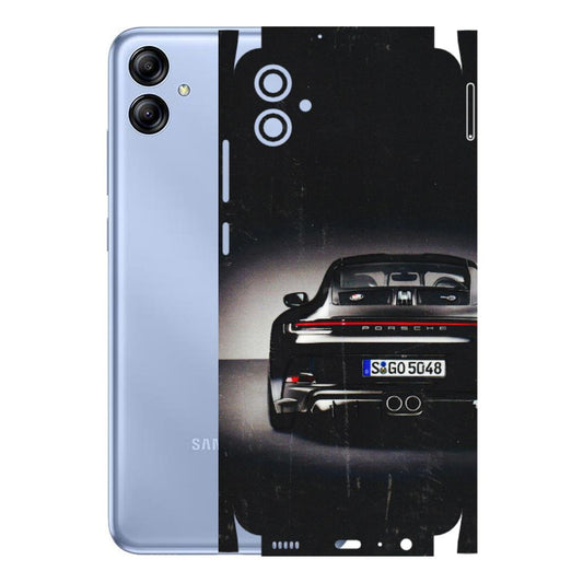 Samsung A/S Series Phone Skins (All Models) - New Black Porsche GT3 - 3D Embossed Finish (L-327) Samsung Galaxy A04E