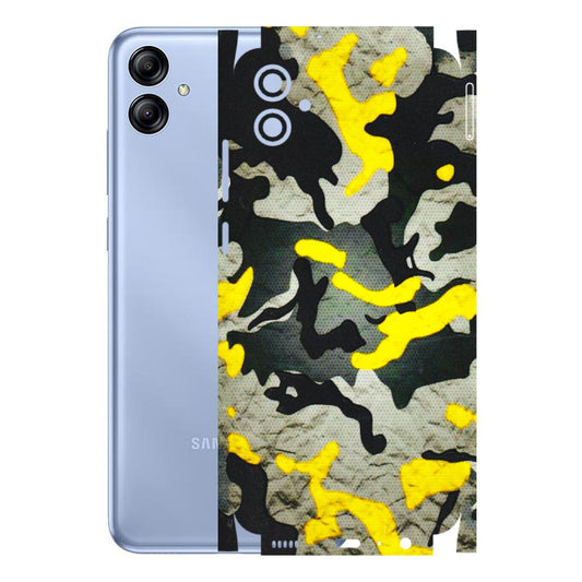Samsung A/S Series Phone Skins (All Models) - Yellow Camouflage - 3D Embossed Finish (L-61) Samsung Galaxy A04E