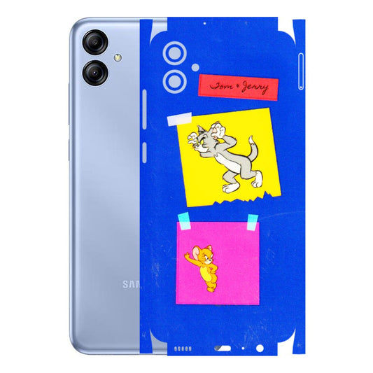 Samsung A/S Series Phone Skins (All Models) - Tom N Jerry Sticky Notes - 3D Embossed Finish (L-88) Samsung Galaxy A04E