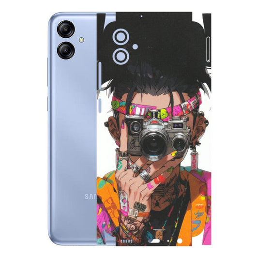 Samsung A/S Series Phone Skins (All Models) - Camera Lover Girl - Matte Finish (M-09) Samsung Galaxy A04E