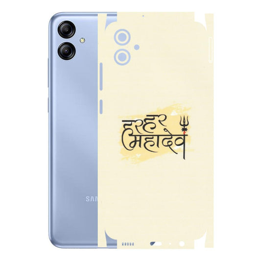 Samsung A/S Series Phone Skins (All Models) - Har Har Mahadev - Matte Finish (M-10) Samsung Galaxy A04E