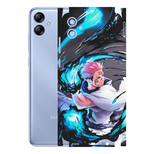 Samsung A/S Series Phone Skins (All Models) - New Jujutsu Kaisen Grey Blue Anime - Matte Finish (M-127) Samsung Galaxy A04E