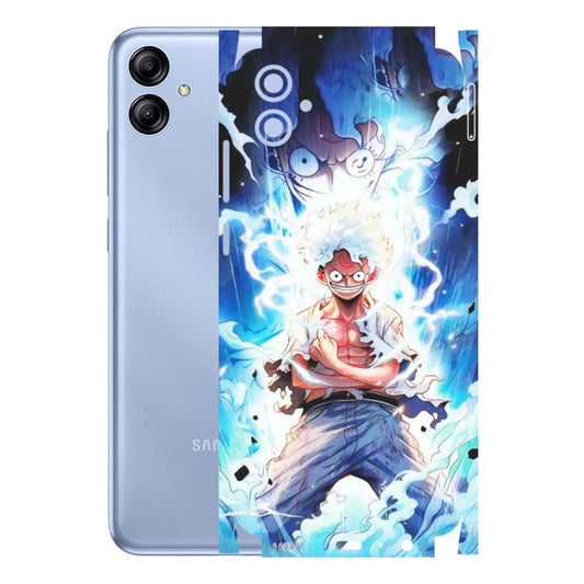 Samsung A/S Series Phone Skins (All Models) - Blue Thunder Luffy Anime - Matte Finish (M-132) Samsung Galaxy A04E
