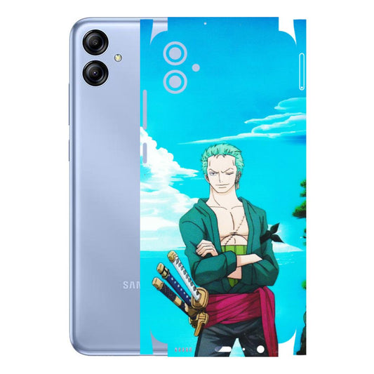 Samsung A/S Series Phone Skins (All Models) - Cool Swordman Zoro Anime - Matte Finish (M-143) Samsung Galaxy A04E