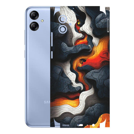 Samsung A/S Series Phone Skins (All Models) - Abstract Volcanic Layers - Matte Finish (M-52) Samsung Galaxy A04E