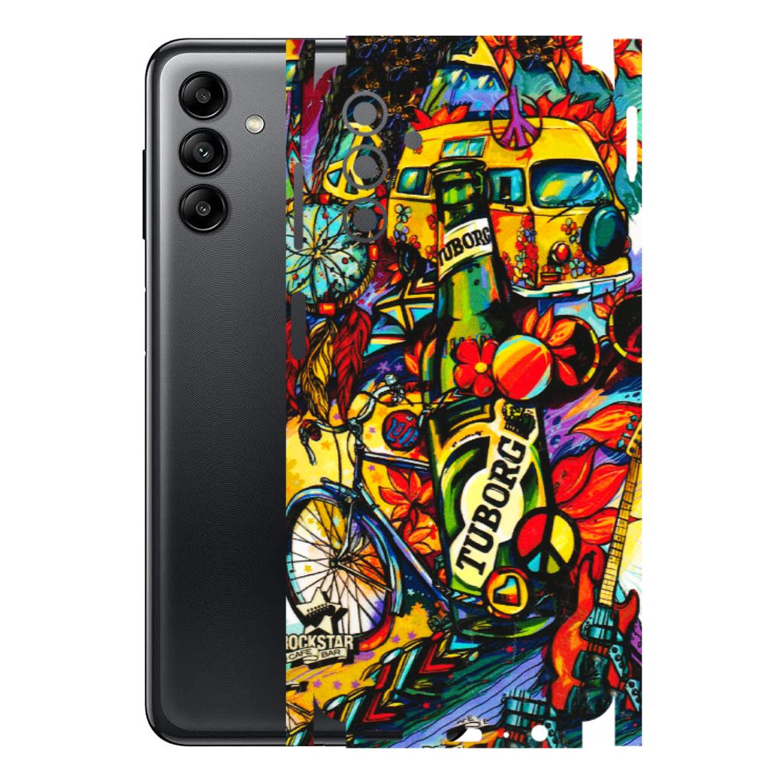 Samsung A/S Series Phone Skins (All Models) - Cool Beer Bottle - 3D Embossed Finish (L-193) Samsung Galaxy A04S