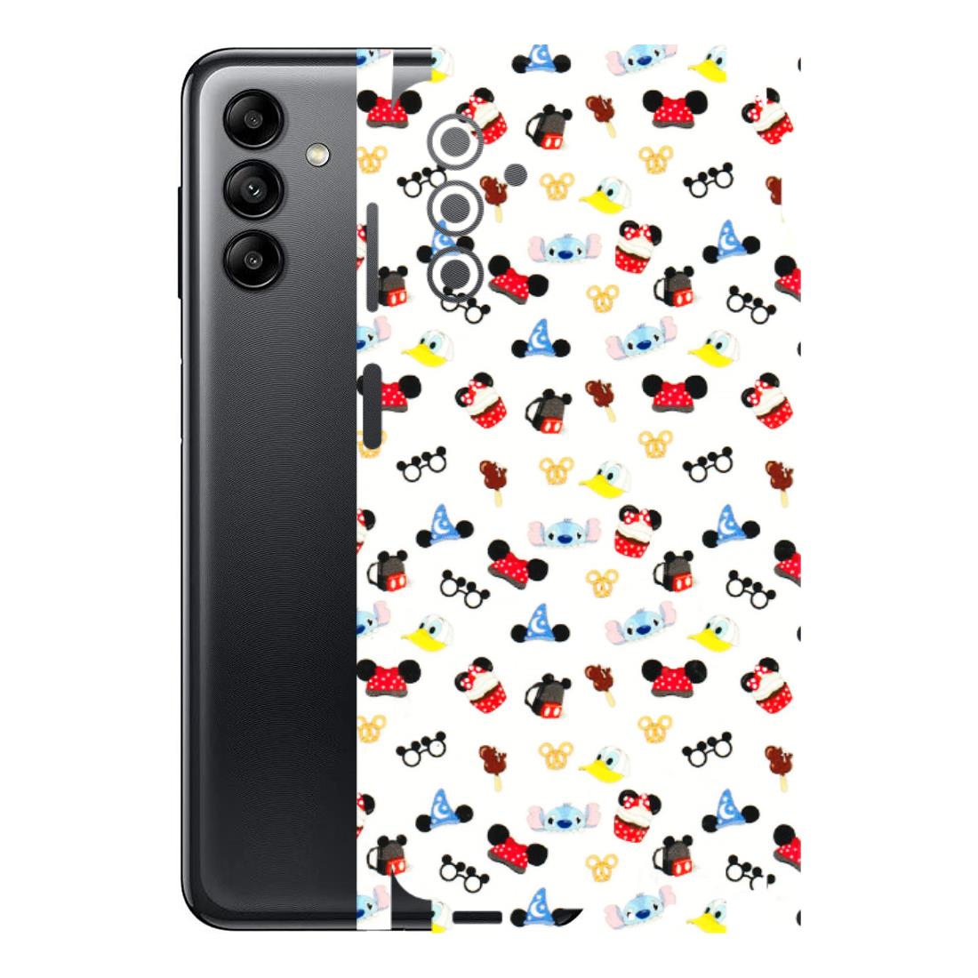 Samsung A/S Series Phone Skins (All Models) - Minnie Mouse & Donald Doodles s - 3D Embossed Finish (L-194) Samsung Galaxy A04S