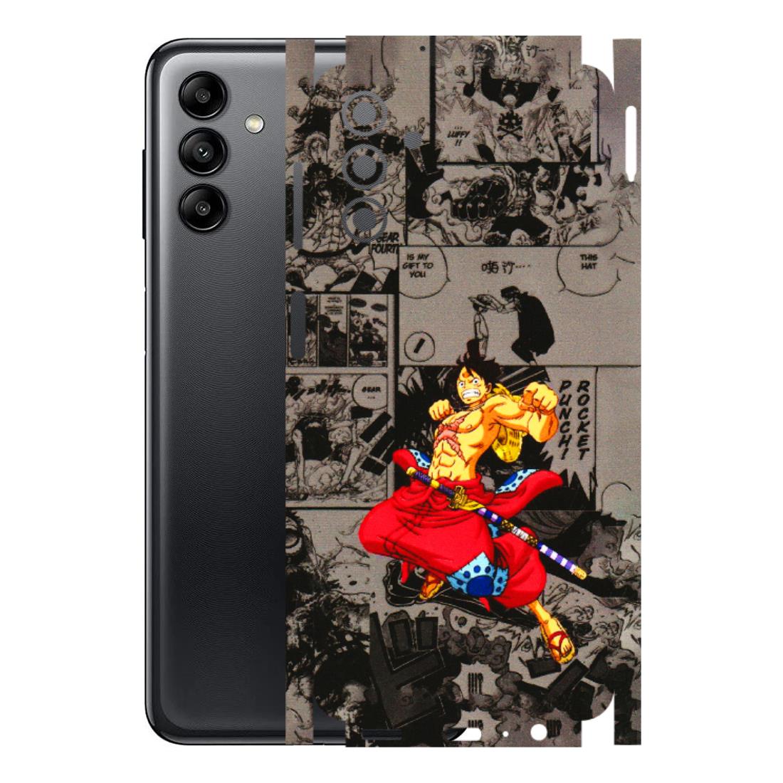 Samsung A/S Series Phone Skins (All Models) - One Piece Rocket Punch Manga - 3D Embossed Finish (L-25) Samsung Galaxy A04S
