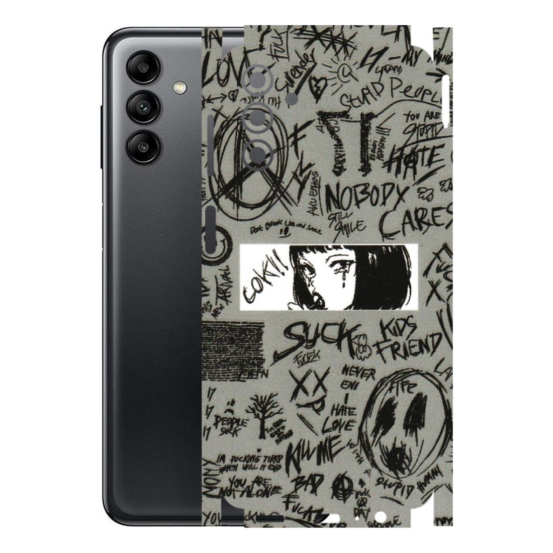 Samsung A/S Series Phone Skins (All Models) - Never Have Love Anime - 3D Embossed Finish (L-260) Samsung Galaxy A04S