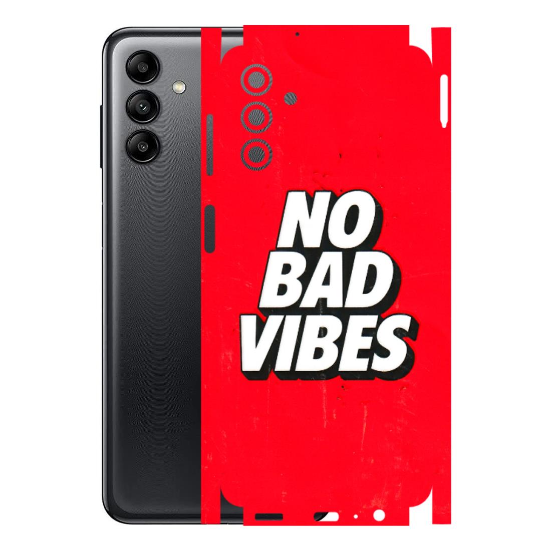 Samsung A/S Series Phone Skins (All Models) - No Bad Vibes - 3D Embossed Finish (L-280) Samsung Galaxy A04S