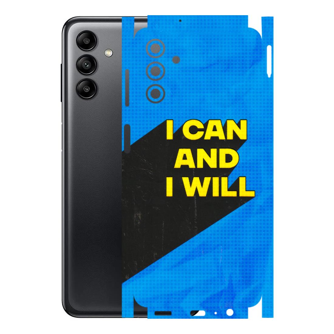 Samsung A/S Series Phone Skins (All Models) - I Can And I Will - 3D Embossed Finish (L-281) Samsung Galaxy A04S