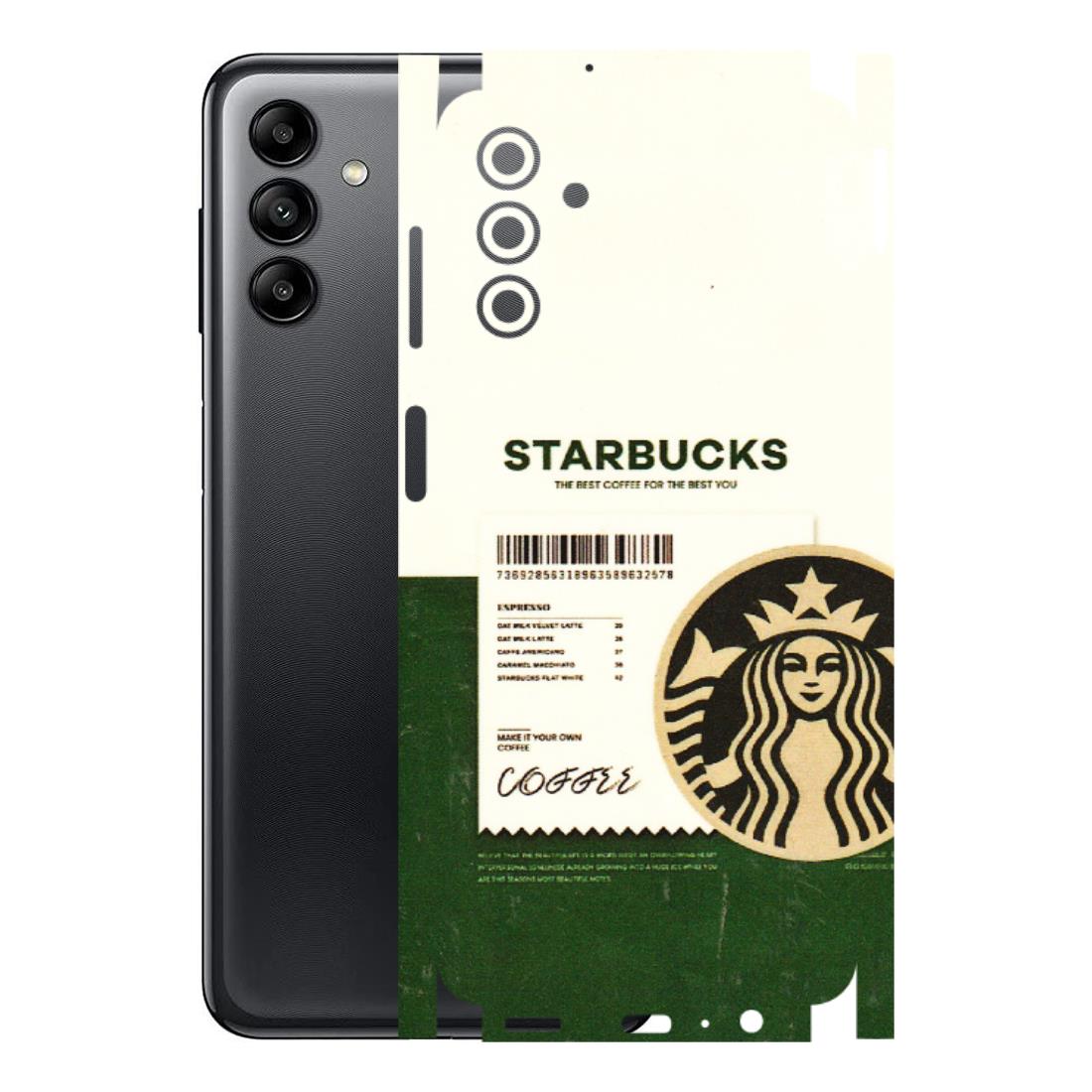 Samsung A/S Series Phone Skins (All Models) - Starbucks Barcode - 3D Embossed Finish (L-308) Samsung Galaxy A04S