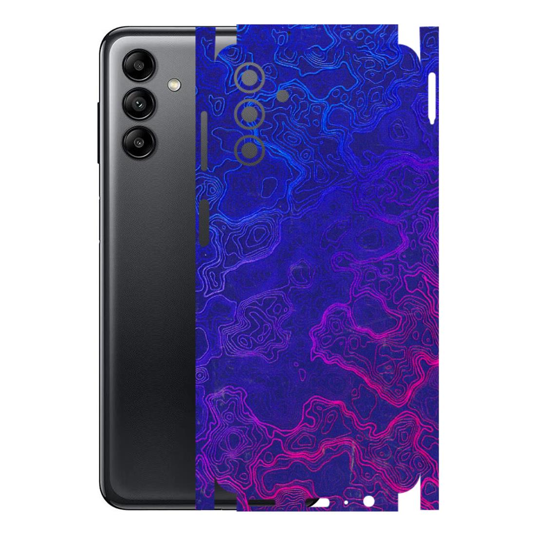 Samsung A/S Series Phone Skins (All Models) - Purple Ripples Swirl - 3D Embossed Finish (L-314) Samsung Galaxy A04S