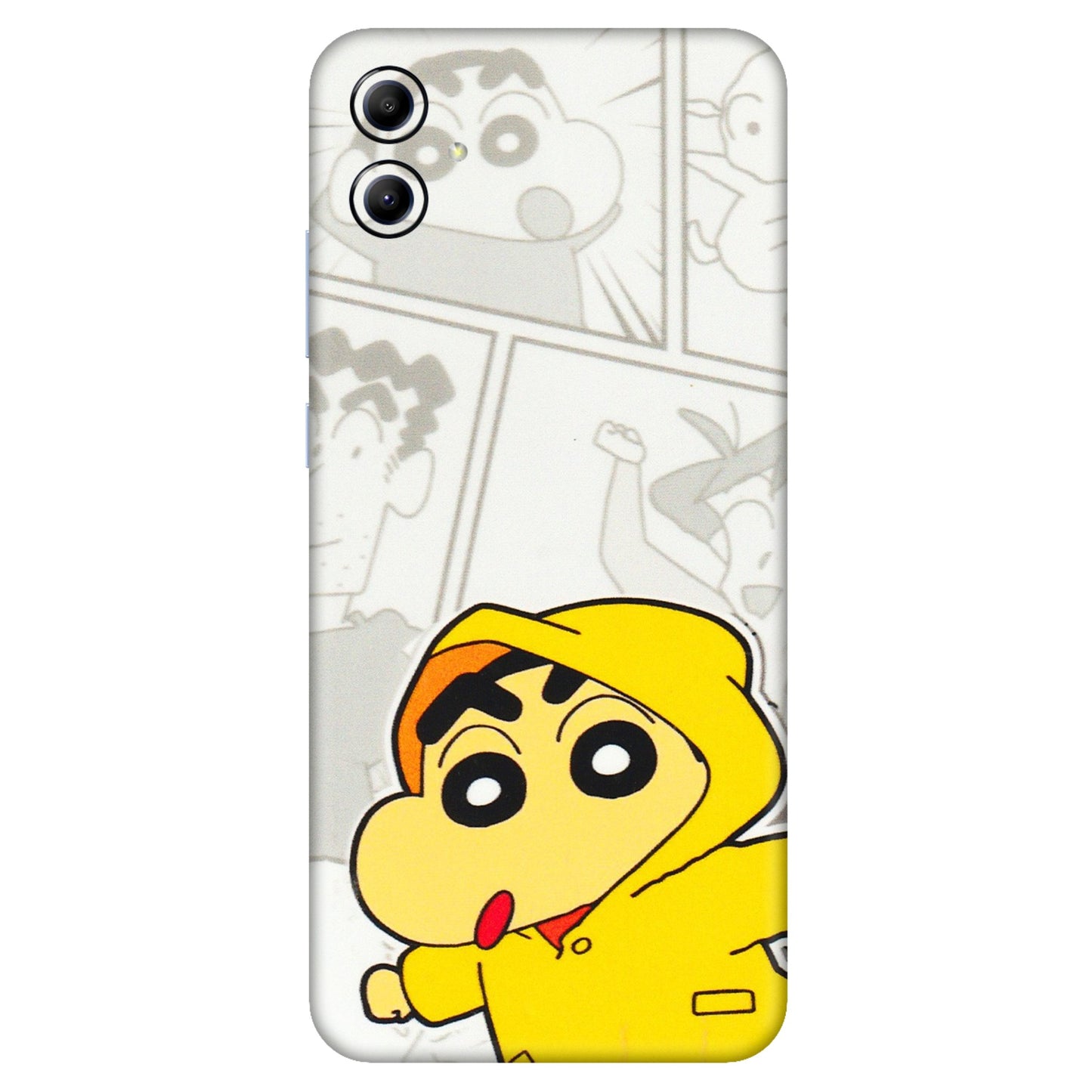 Samsung A/S Series Phone Skins (All Models) - Yellow Shinchan Comic - 3D Embossed Finish (L-246) Samsung Galaxy A04E