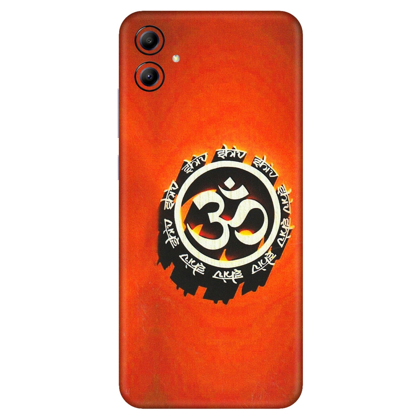 Samsung A/S Series Phone Skins (All Models) - Aum Shiv Orange - 3D Embossed Finish (L-32) Samsung Galaxy A04E