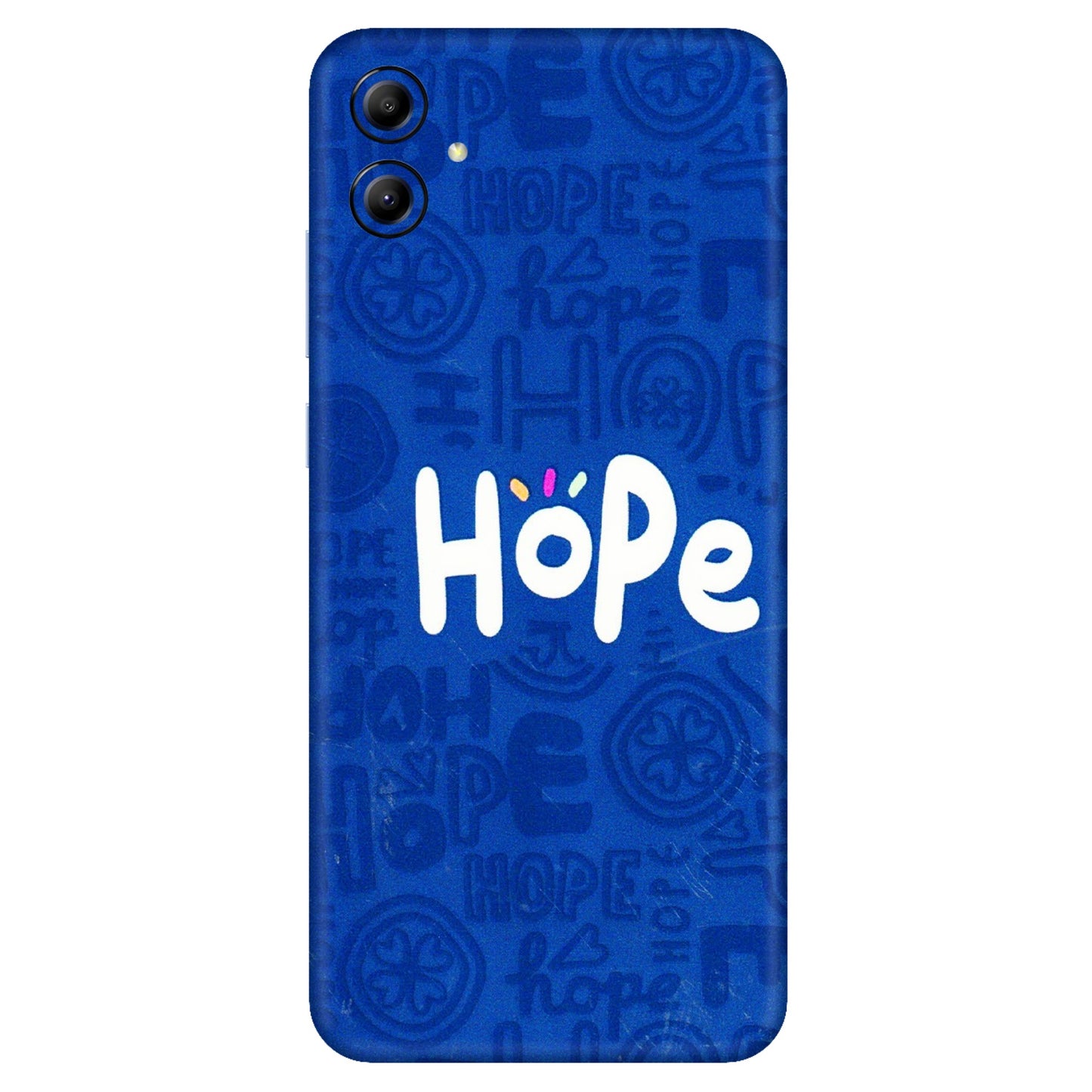 Samsung A/S Series Phone Skins (All Models) - Hope Doodles Blue - 3D Embossed Finish (L-43) Samsung Galaxy A04E