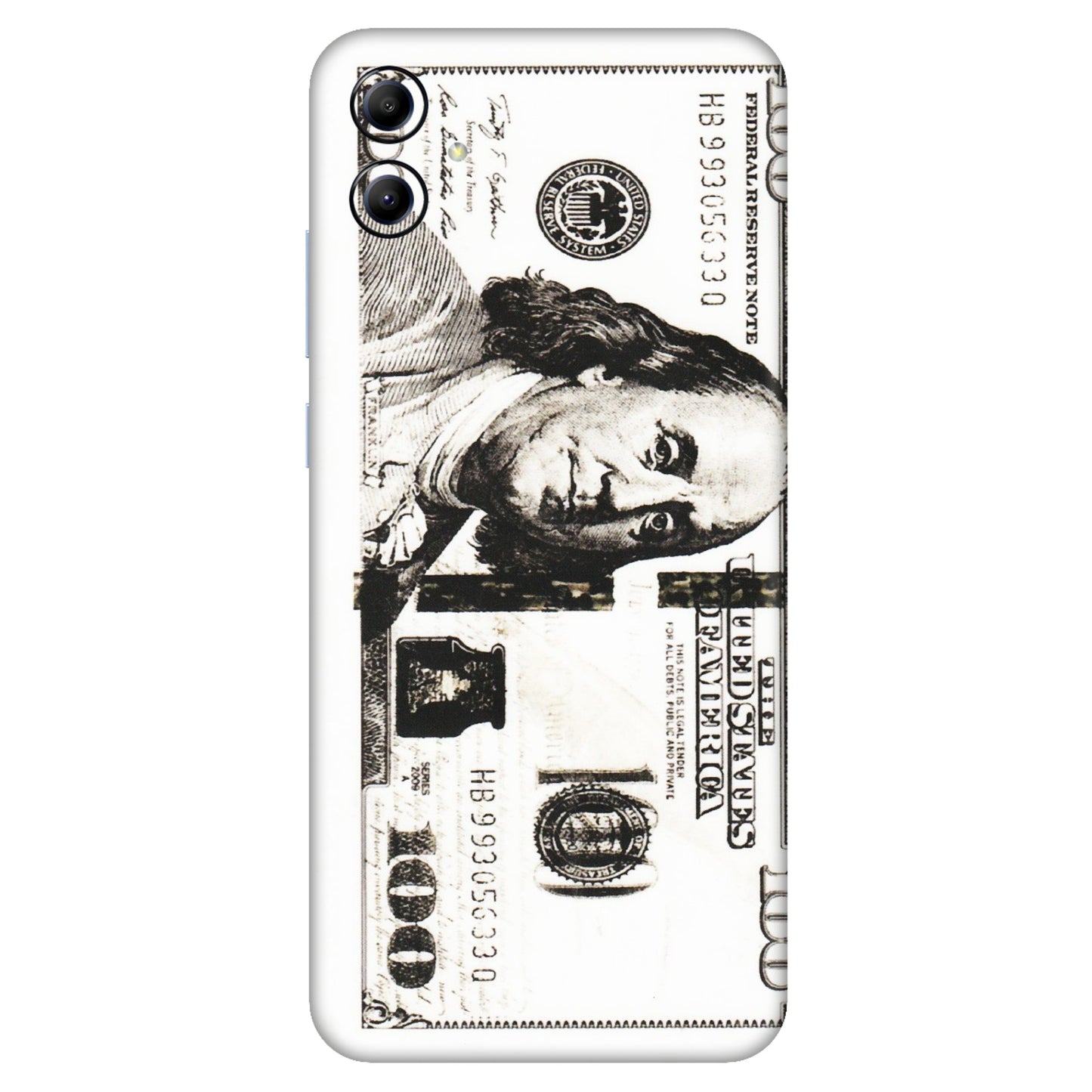 Samsung A/S Series Phone Skins (All Models) - 100 Dollar Currency - Transparent Finish (T-01) Samsung Galaxy A04E