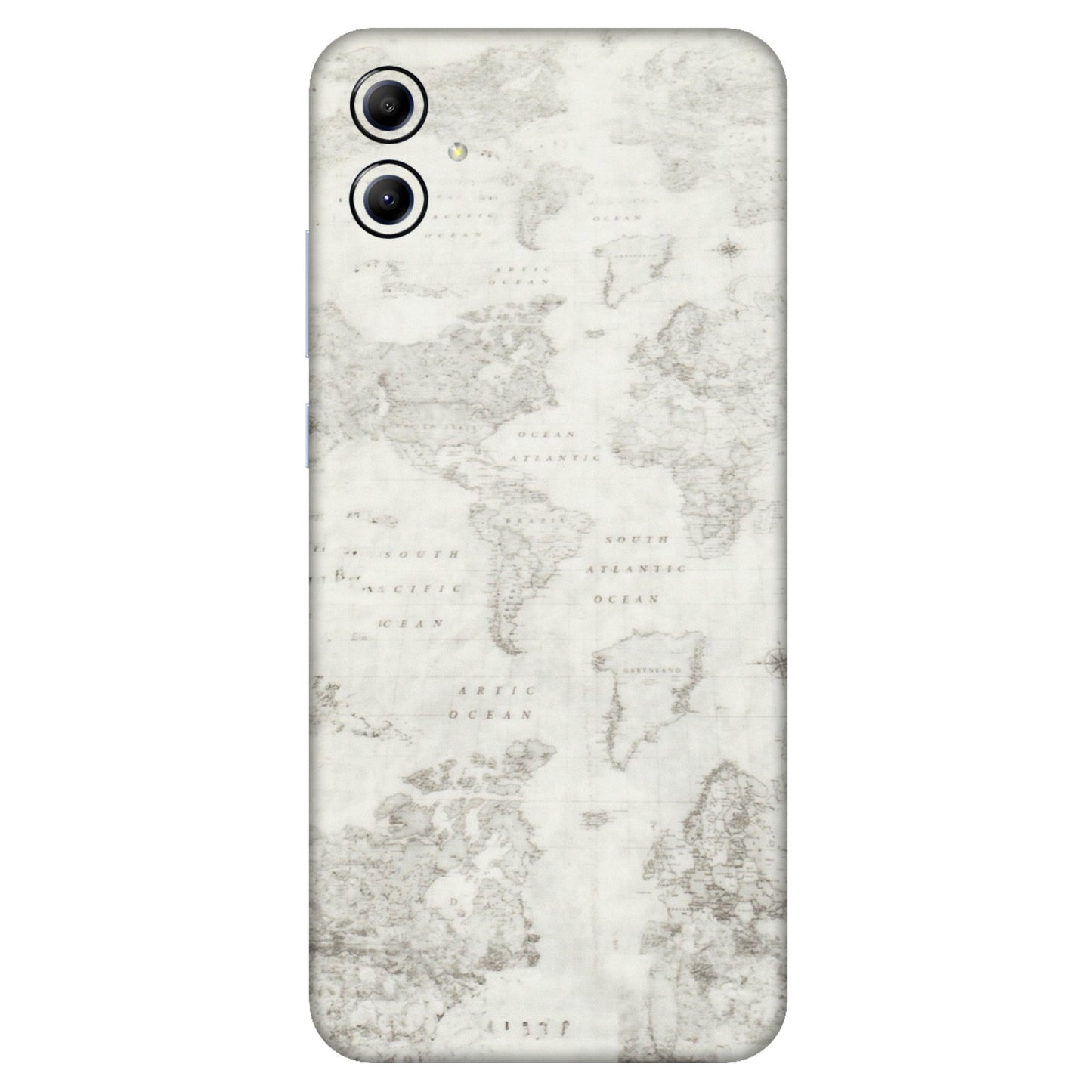 Samsung A/S Series Phone Skins (All Models) - World Travel Map - Transparent Finish (T-04) Samsung Galaxy A04E