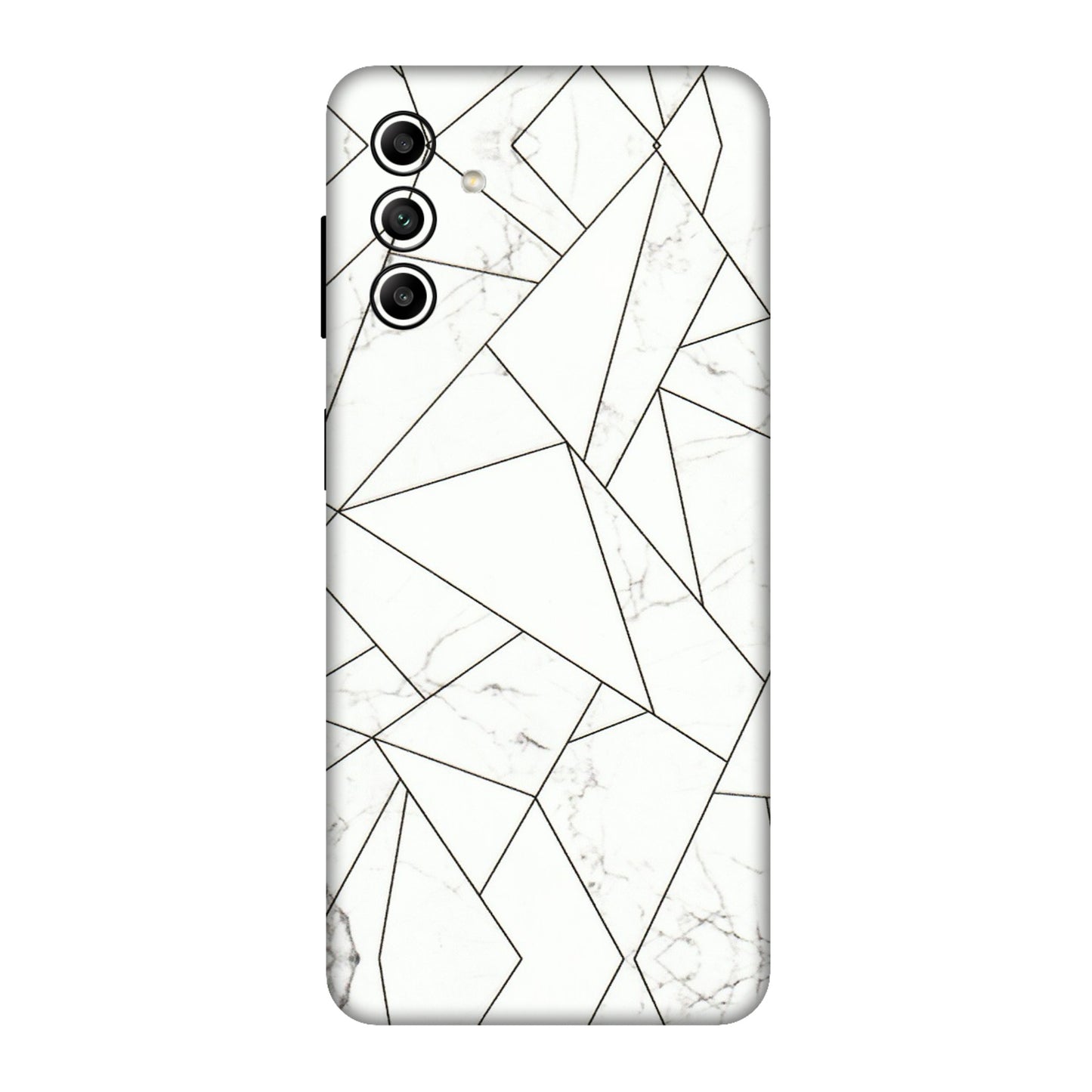 Samsung A/S Series Phone Skins (All Models) - Luxury White Marble Effect - 3D Embossed Finish (L-168) Samsung Galaxy A04S