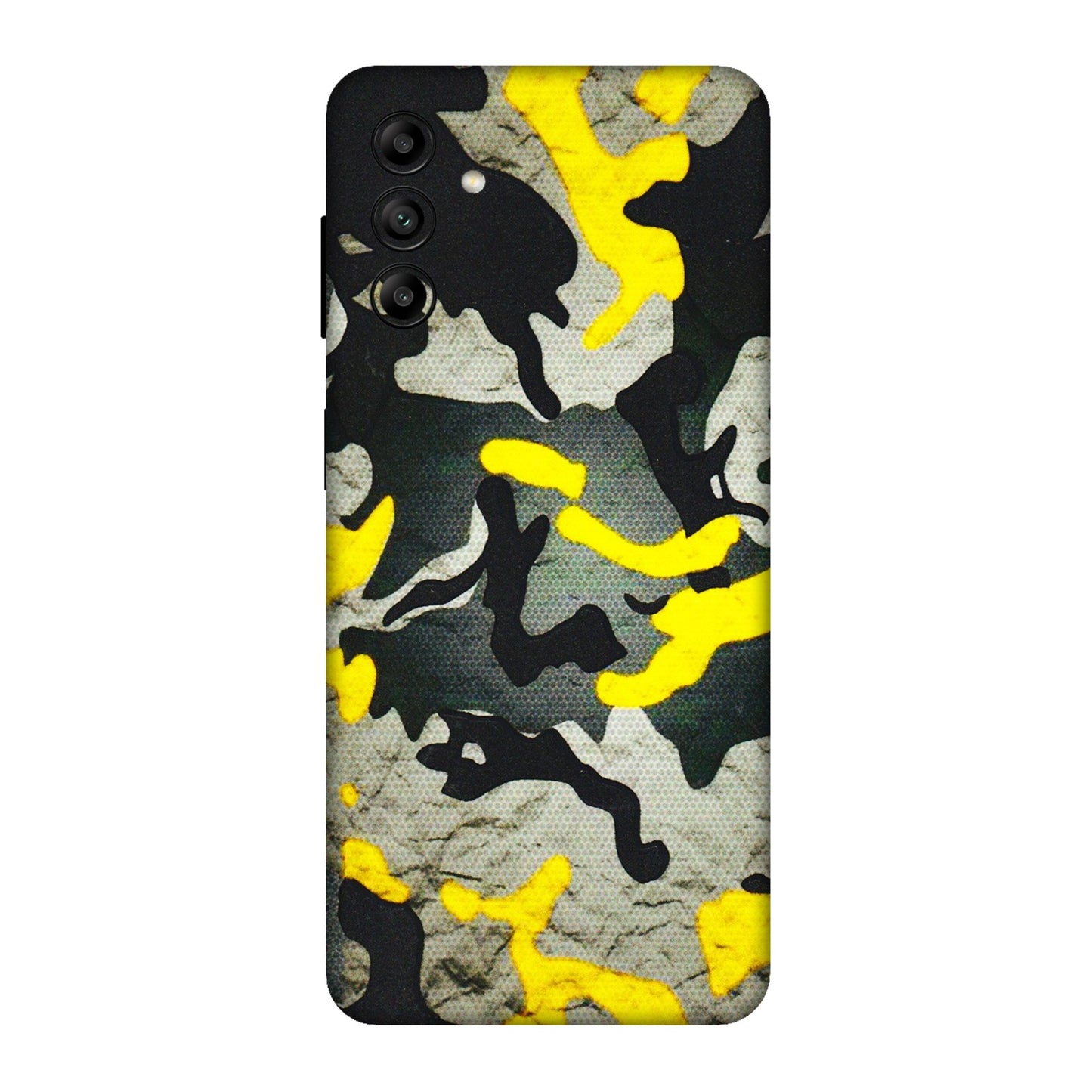 Samsung A/S Series Phone Skins (All Models) - Yellow Camouflage - 3D Embossed Finish (L-61) Samsung Galaxy A04S