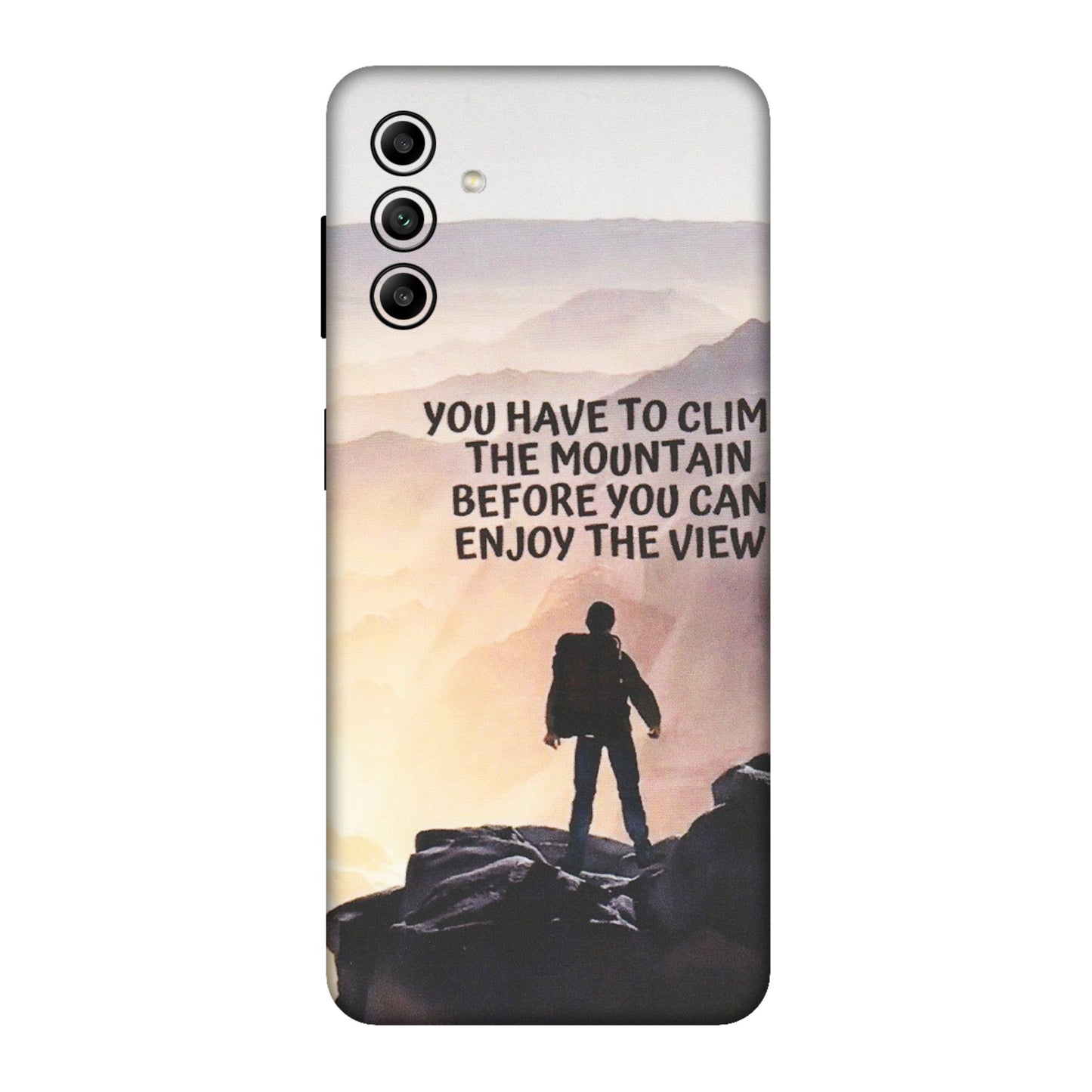 Samsung A/S Series Phone Skins (All Models) - Motivational Hiking Mountain - Matte Finish (M-28) Samsung Galaxy A04S