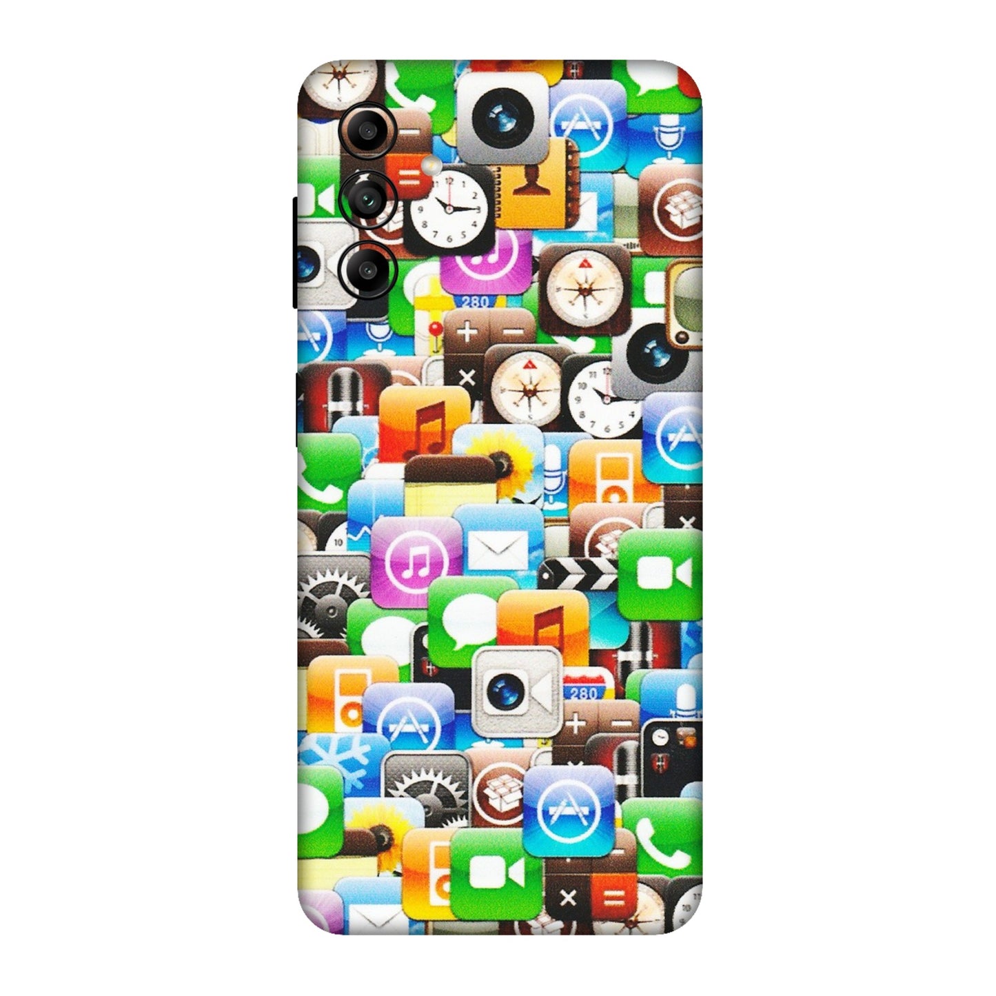 Samsung A/S Series Phone Skins (All Models) - All Apple Icons - Matte Finish (M-93) Samsung Galaxy A04S
