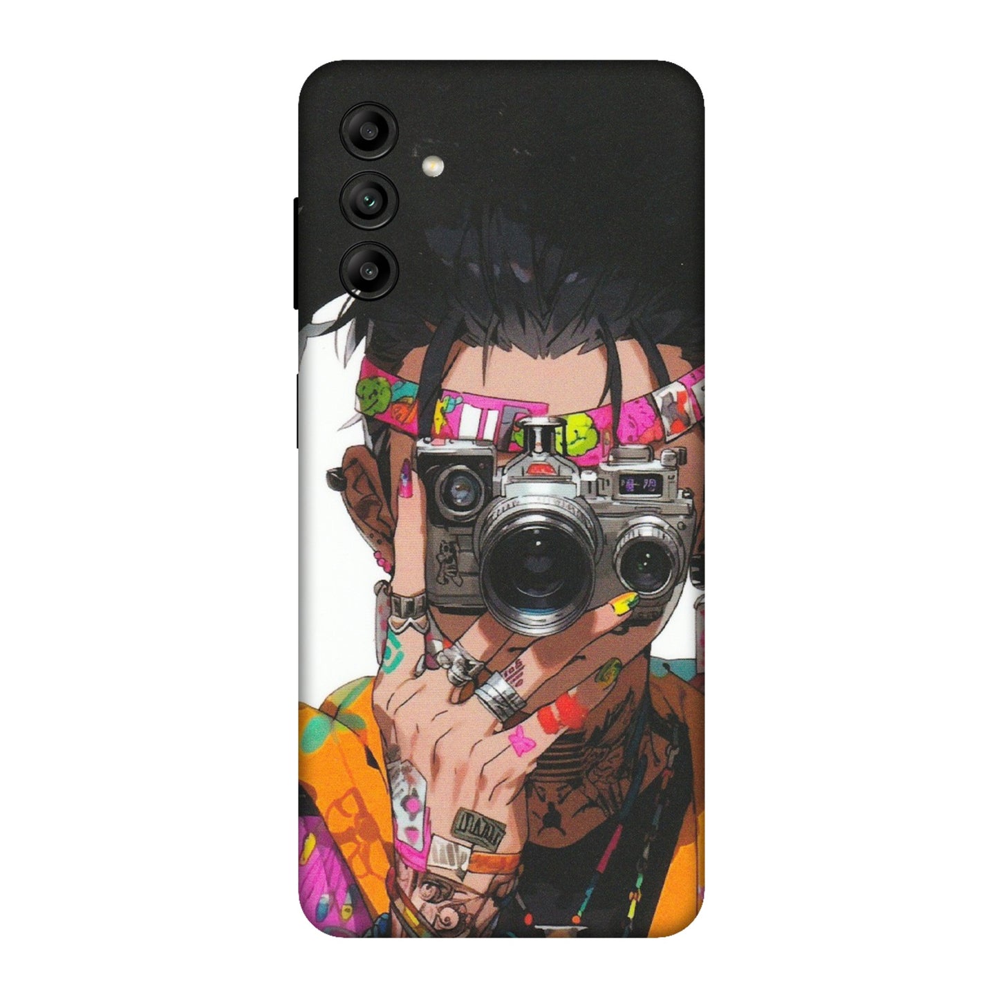 Samsung A/S Series Phone Skins (All Models) - Camera Lover Girl - Matte Finish (M-09) Samsung Galaxy A04S