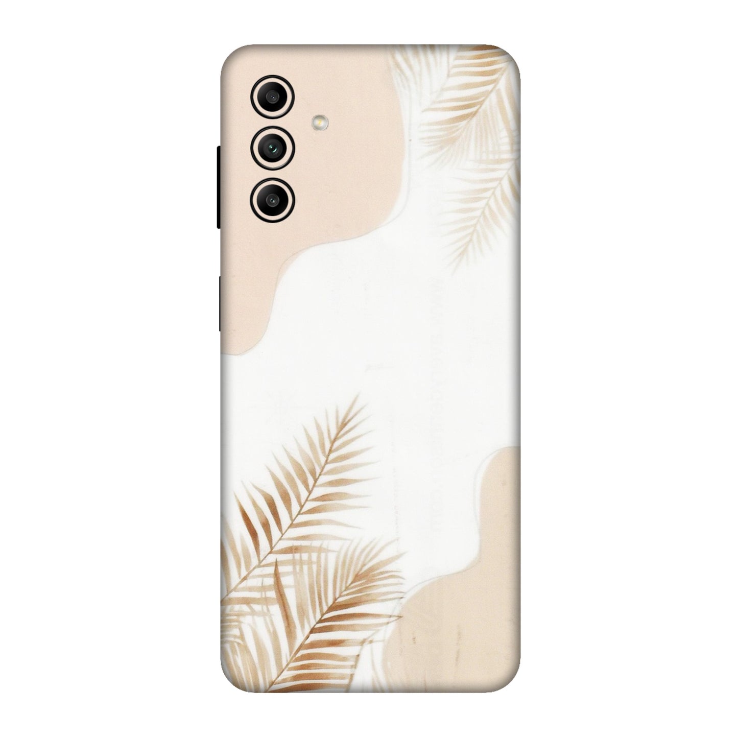 Samsung A/S Series Phone Skins (All Models) - Gold Petals Abstract - Transparent Finish (T-08) Samsung Galaxy A04S
