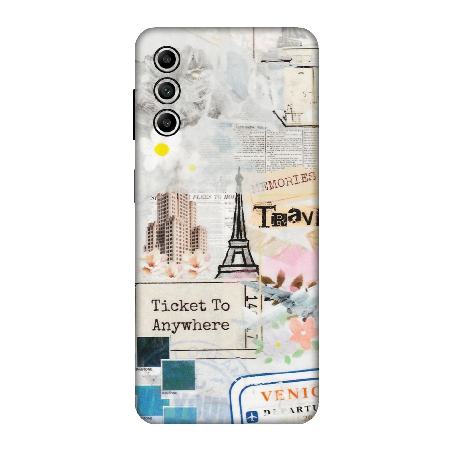 Samsung A/S Series Phone Skins (All Models) - Travel Memories - Transparent Finish (T-09) Samsung Galaxy A04S