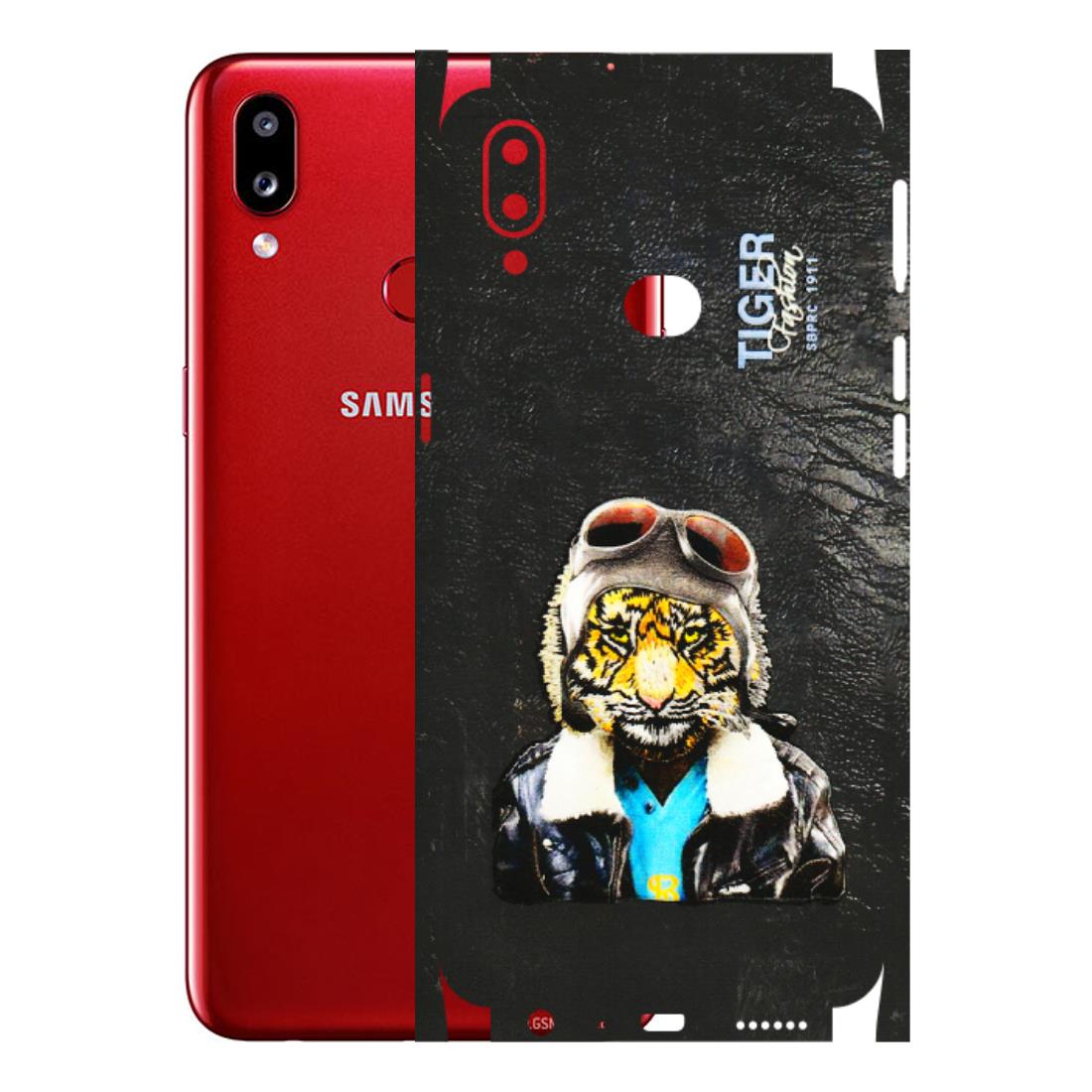 Samsung A/S Series Phone Skins (All Models) - Rider Tiger - 3D Embossed Finish (L-113) Samsung Galaxy A10S