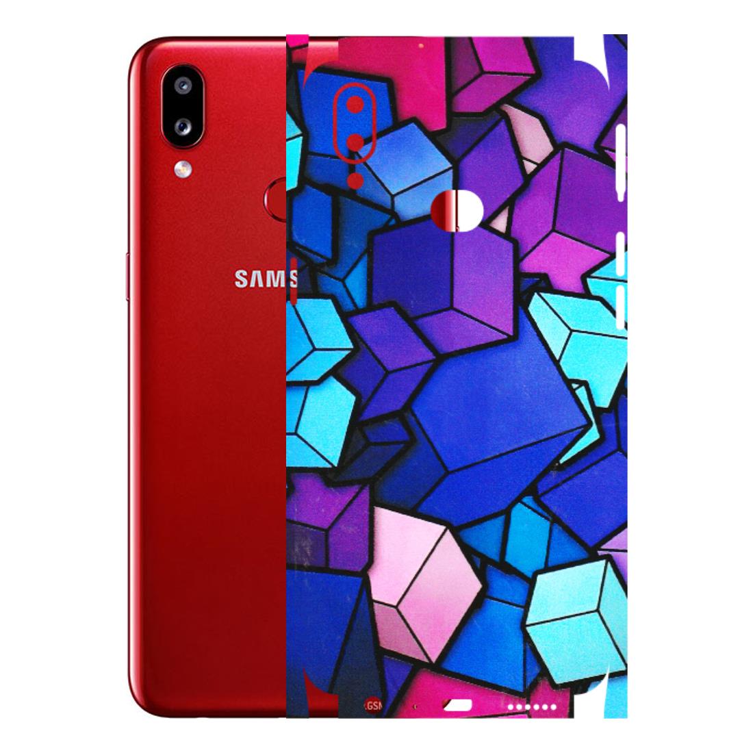 Samsung A/S Series Phone Skins (All Models) - Cube Doodle - 3D Embossed Finish (L-141) Samsung Galaxy A10S