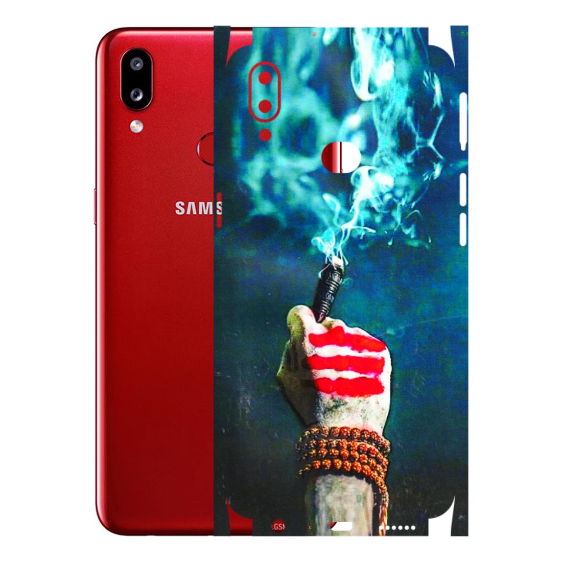 Samsung A/S Series Phone Skins (All Models) - Mahadev Bhakt - 3D Embossed Finish (L-146) Samsung Galaxy A10S