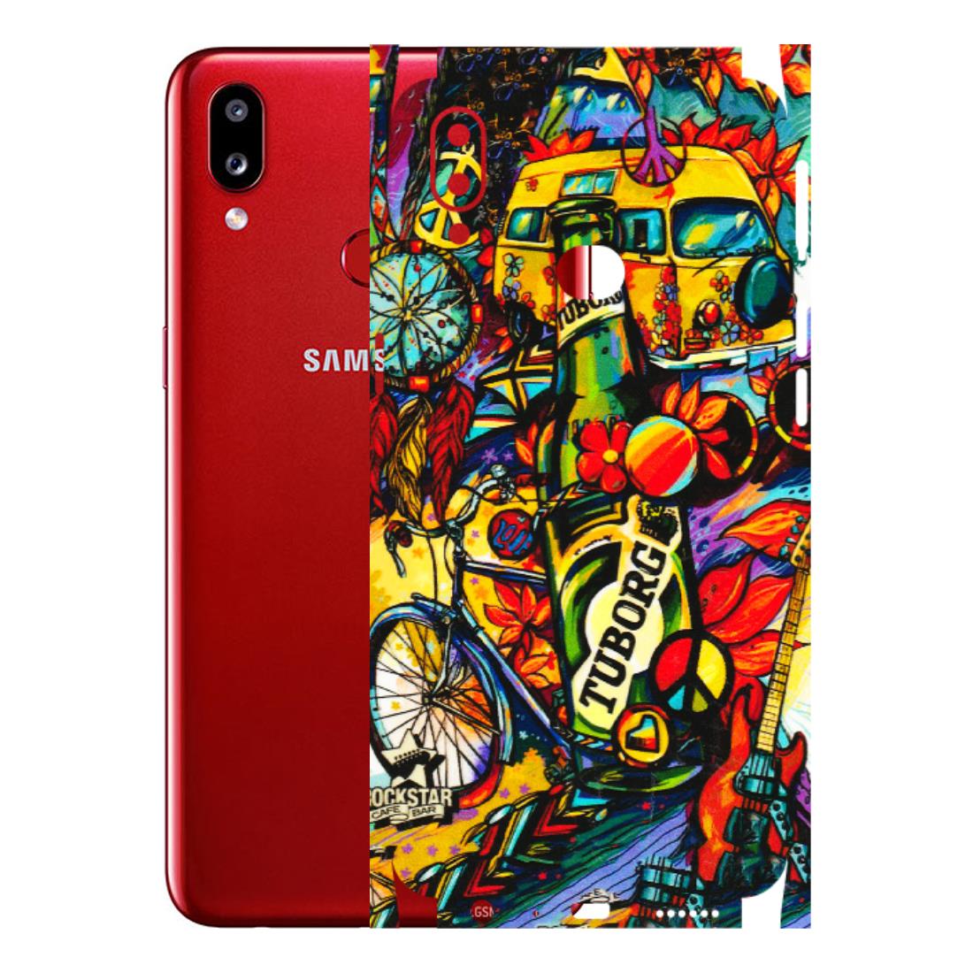 Samsung A/S Series Phone Skins (All Models) - Cool Beer Bottle - 3D Embossed Finish (L-193) Samsung Galaxy A10S