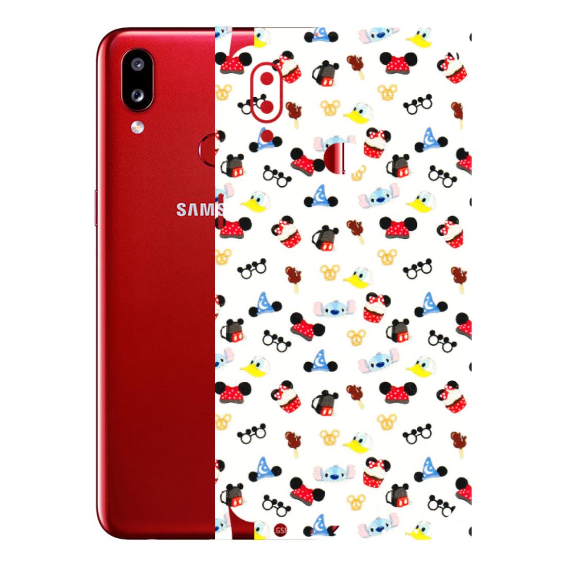 Samsung A/S Series Phone Skins (All Models) - Minnie Mouse & Donald Doodles s - 3D Embossed Finish (L-194) Samsung Galaxy A10S
