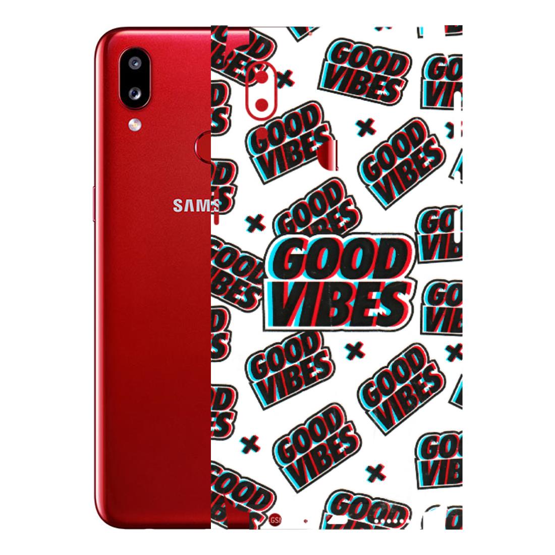Samsung A/S Series Phone Skins (All Models) - Good Vibes - 3D Embossed Finish (L-282) Samsung Galaxy A10S