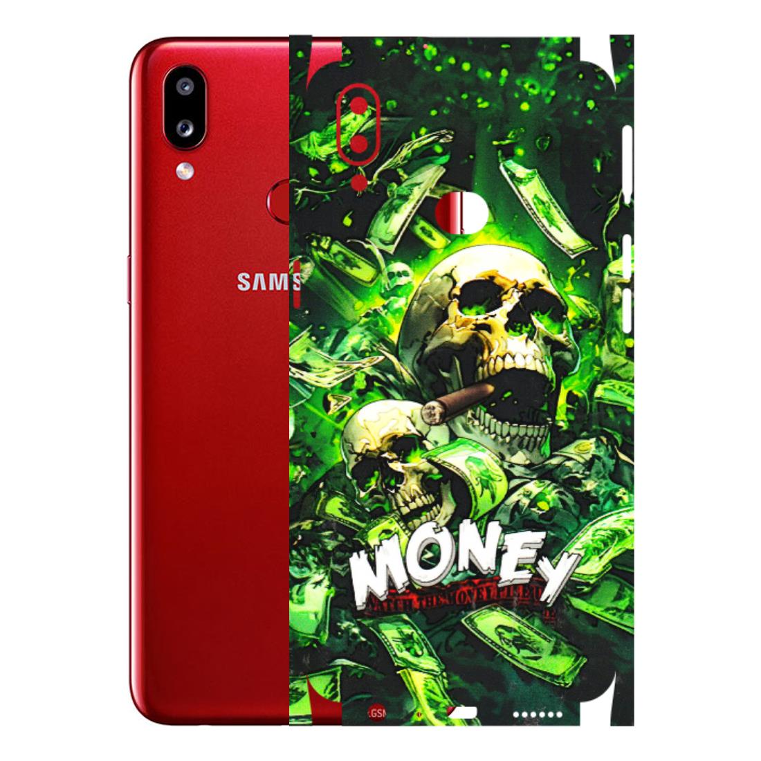Samsung A/S Series Phone Skins (All Models) - Skull Money - 3D Embossed Finish (L-303) Samsung Galaxy A10S