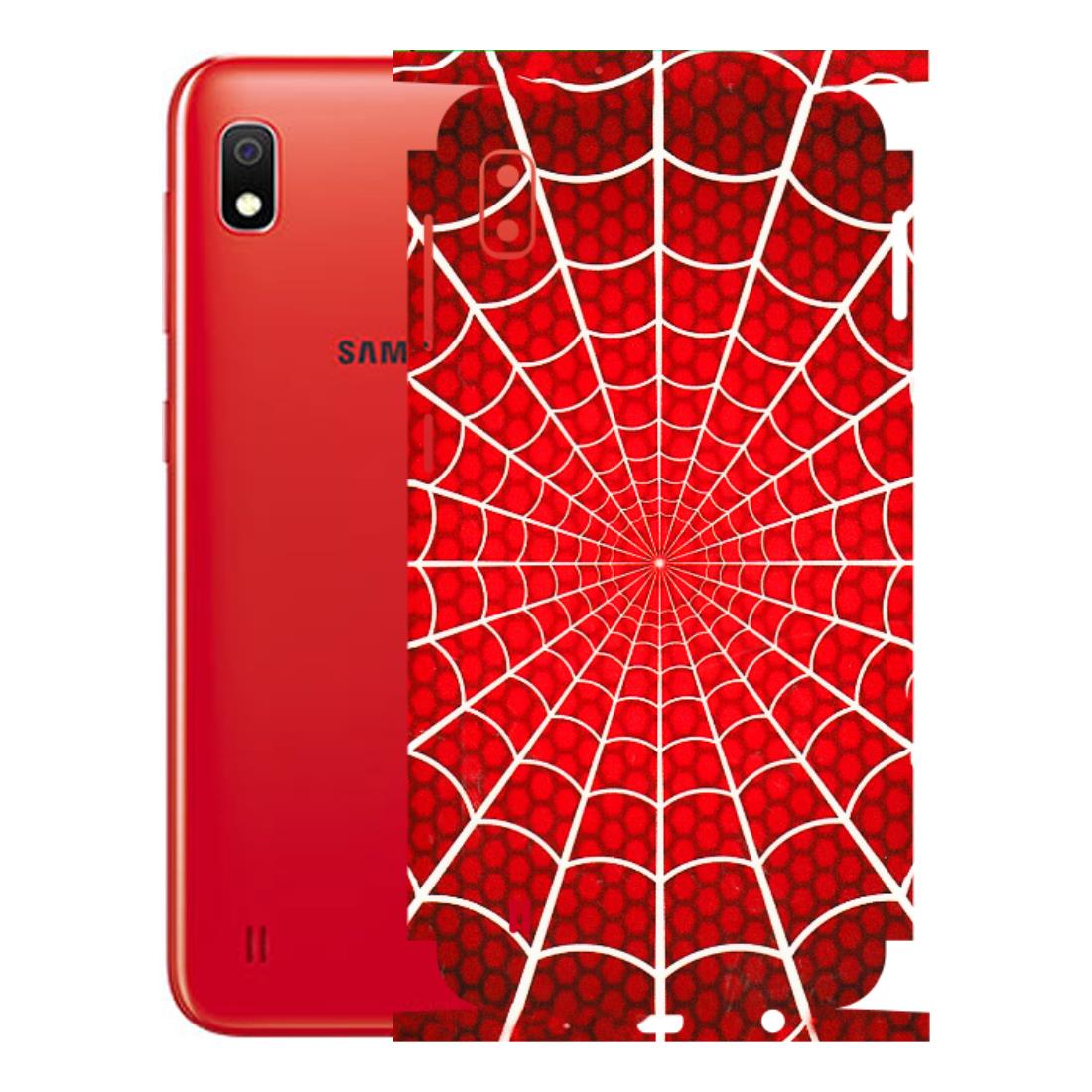 Samsung A/S Series Phone Skins (All Models) - Classic Spidey Web - 3D Embossed Finish (L-115) Samsung Galaxy A10