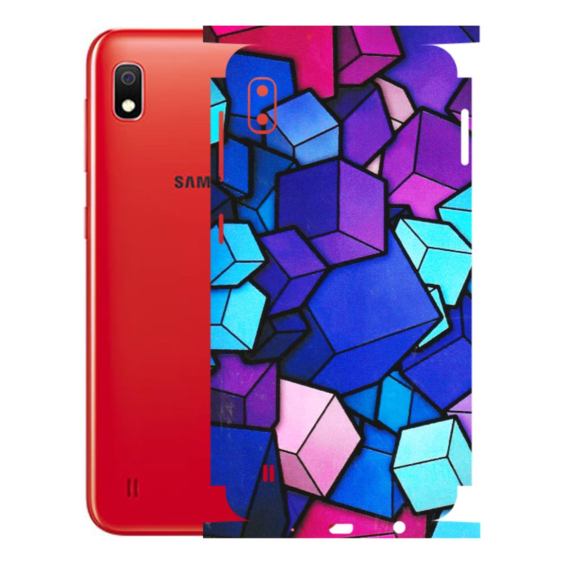 Samsung A/S Series Phone Skins (All Models) - Cube Doodle - 3D Embossed Finish (L-141) Samsung Galaxy A10