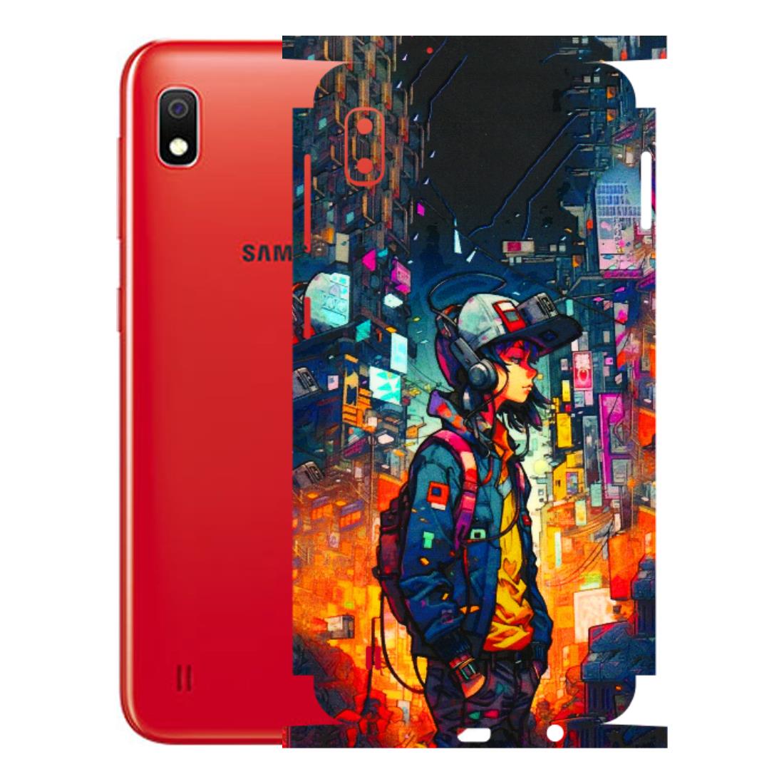 Samsung A/S Series Phone Skins (All Models) - Street Anime Guy - 3D Embossed Finish (L-158) Samsung Galaxy A10