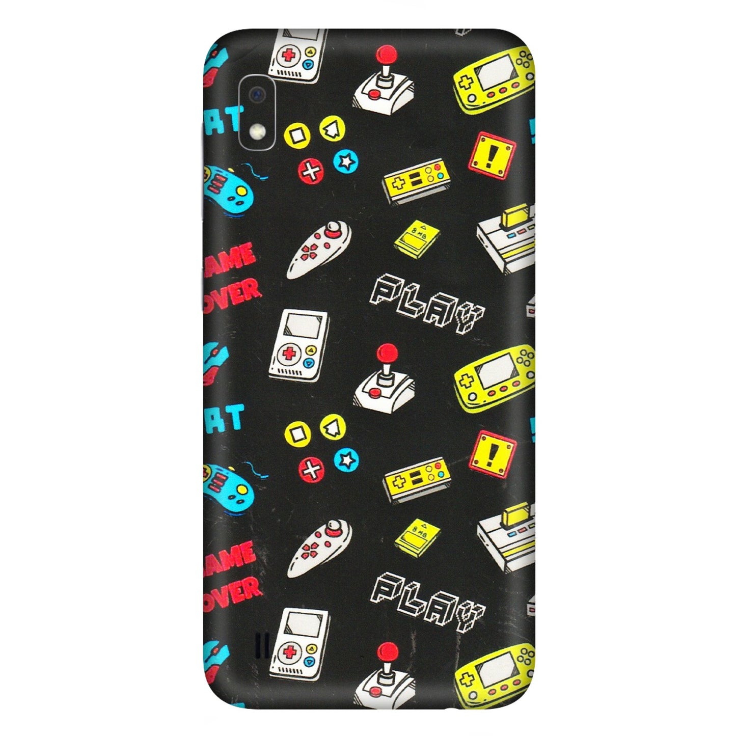 Samsung A/S Series Phone Skins (All Models) - Gaming Doodles - 3D Embossed Finish (L-224) Samsung Galaxy A10