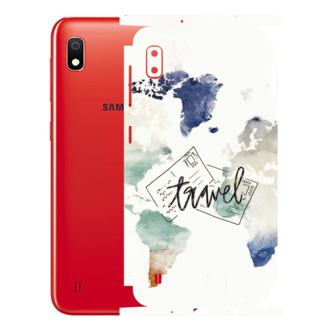 Samsung A/S Series Phone Skins (All Models) - Travel The World - 3D Embossed Finish (L-232) Samsung Galaxy A10