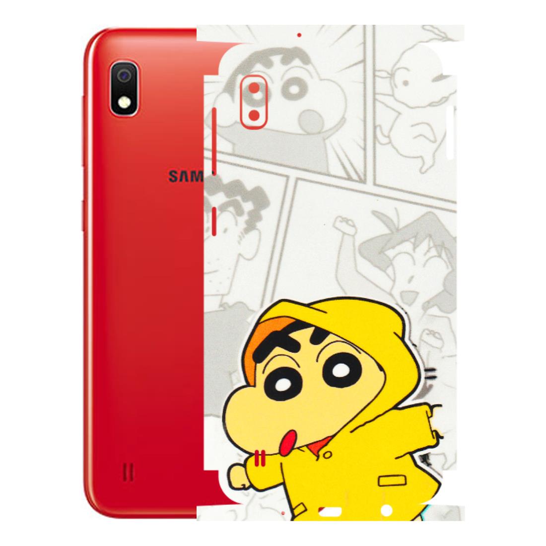 Samsung A/S Series Phone Skins (All Models) - Yellow Shinchan Comic - 3D Embossed Finish (L-246) Samsung Galaxy A10