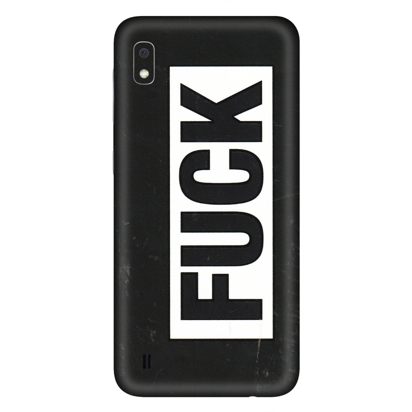 Samsung A/S Series Phone Skins (All Models) - The F Word - 3D Embossed Finish (L-255) Samsung Galaxy A10